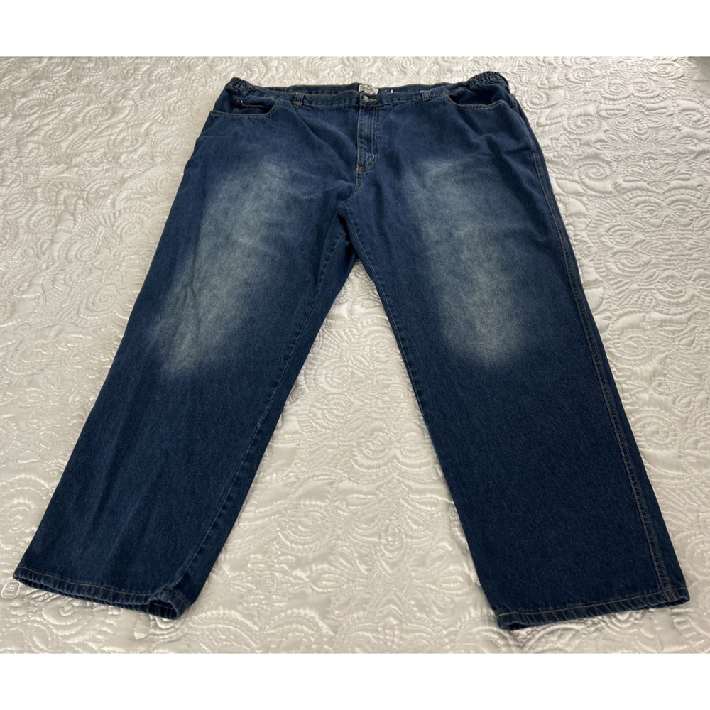 Liberty Blues Men Jeans Elastic Waist Big Size actual 48-52x30.75 Pants Cotton